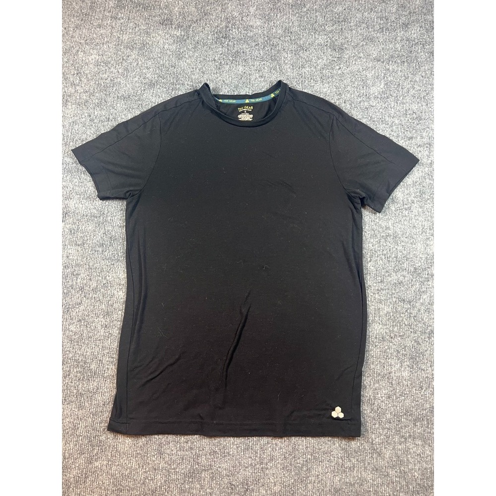 Tek Gear essential Gear Men's T-shirt Size S Black Poly Spandex Stretch